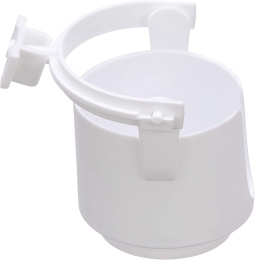 Подстаканник самовыравнивающийся Attwood диам. 101мм пластик белый (11631-4)